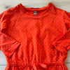 Tea Collection Red Polka Dot Cotton Sweatshirt Tunic Shirt