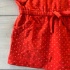 Tea Collection Red Polka Dot Cotton Sweatshirt Tunic Shirt