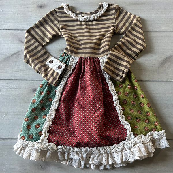Mustard Pie Patchwork Skirt Dress