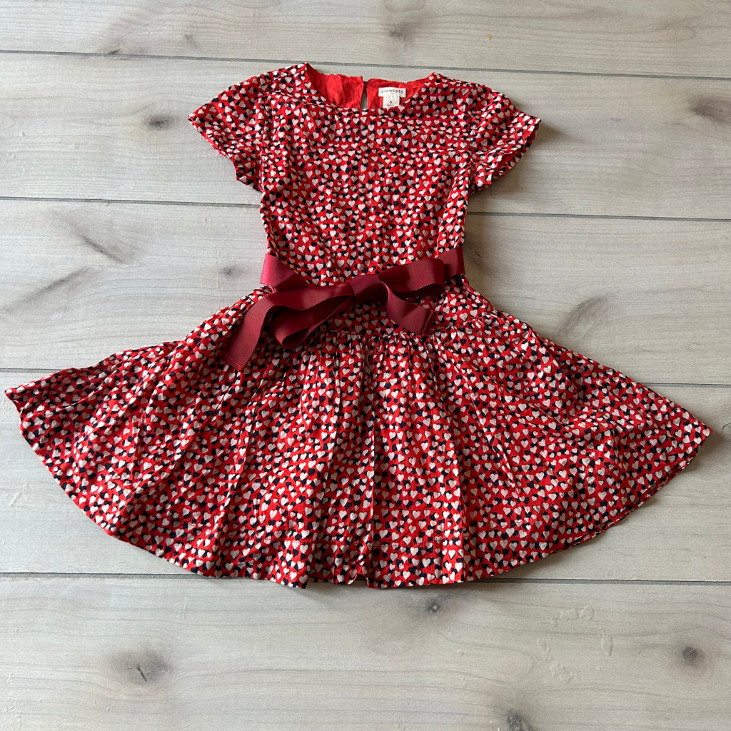 Crewcuts Red Heart Pattern Dress