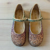 NWOT Mini Boden Multi Colored Glitter Mary Jane Velcro Shoes