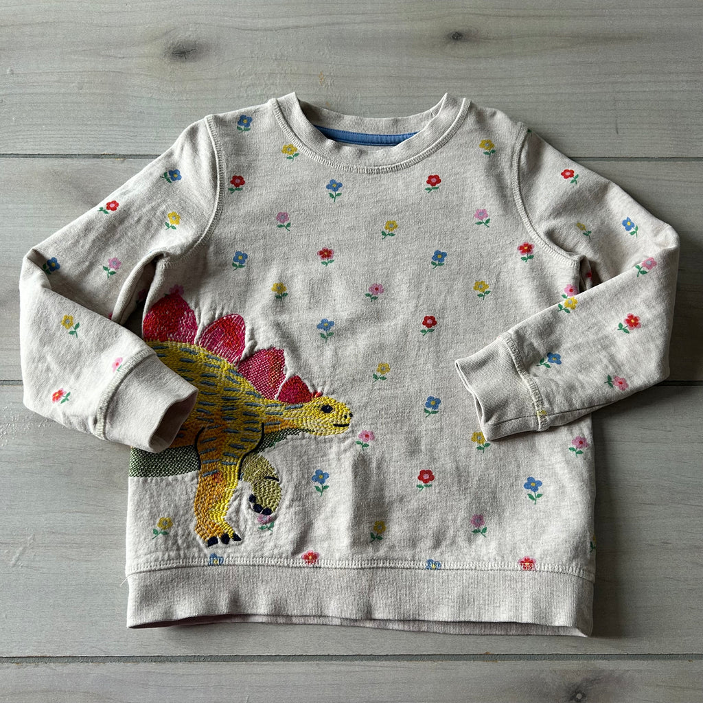 Mini Boden Dinosaur Applique Sweatshirt