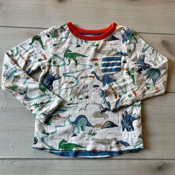 Baby Boden Reversible Dinosaur Shirt