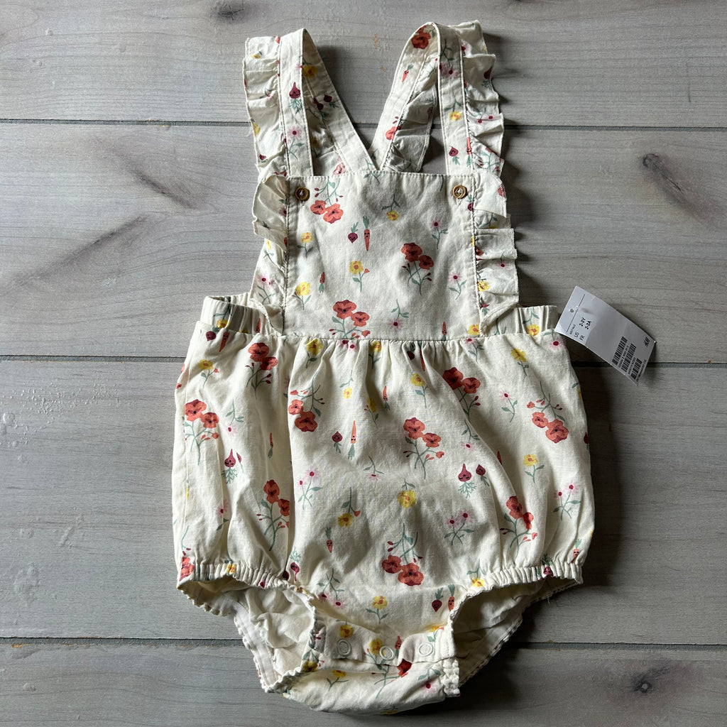 NWT H&M Floral Crossback Bubble Romper