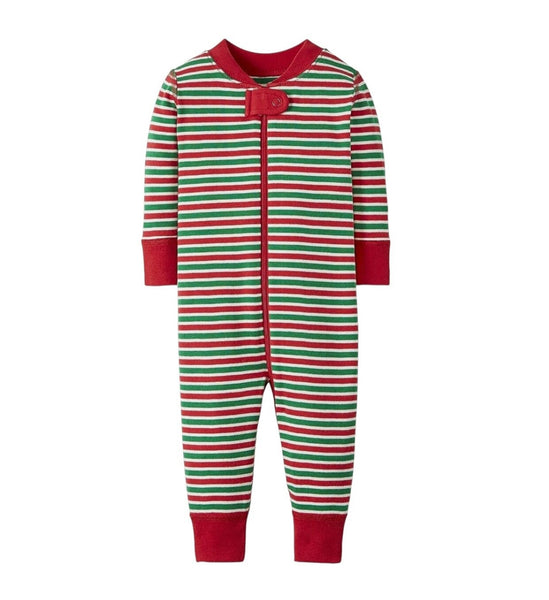 NWT Hanna Andersson Holiday Stripe Footless Pajama Sleeper