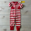 NWT Hanna Andersson Organic Cotton Red Striped Footless Sleeper