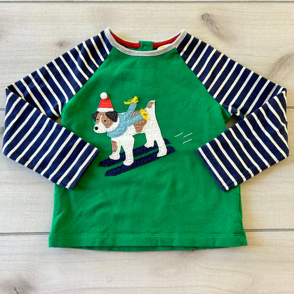 Baby Boden Sled Dog Applique Shirt