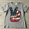 NWT Peek Patriotic Peace Sign Graphic Tee Shirt