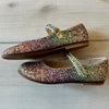 NWOT Mini Boden Multi Colored Glitter Mary Jane Velcro Shoes