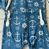 NWT Kickee Pants Anchor Pattern Back Flap Bamboo Sleeper Romper