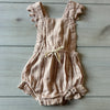 Jamie Kay Organic Cotton Pink Tie Back Bubble Romper