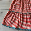 Mini Boden Orange Striped Dress