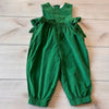 Stellybelly Green Corduory Side Tie Bubble Romper