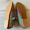 NWOT Mini Boden Multi Colored Glitter Mary Jane Velcro Shoes