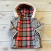 Baby Boden Gray Button Corduroy Hooded Jacket