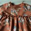 Easy Peasy Brown Floral Sweatshirt Dress & Bloomer