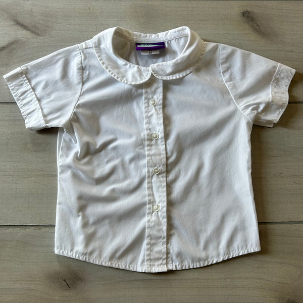 Classroom Uniform White Collared Top