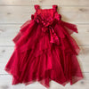 Biscotti Red Tulle Floral Dress