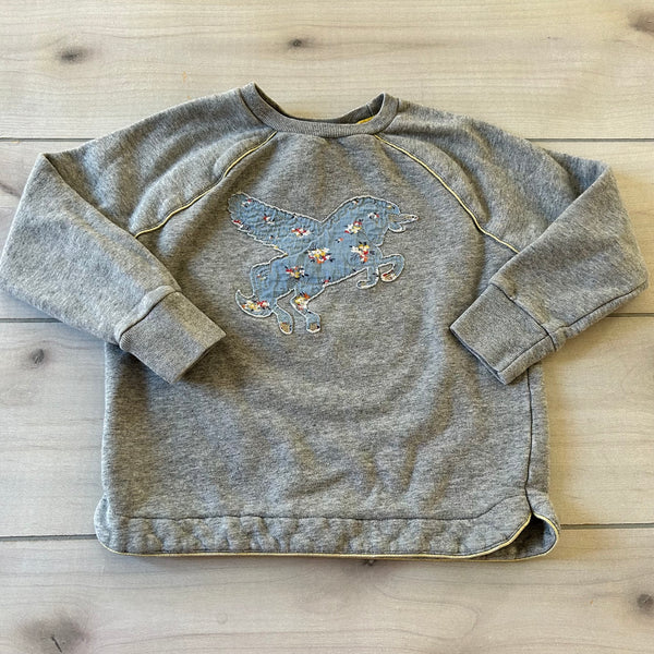 Mini Boden Unicorn Applique Sweatshirt