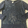 JCrew Crewcuts Navy Sequins Front Lightweight Sweater