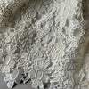 Mayoral Cream & Gold Trim Eyelet Adjustable Button Tab Skirt