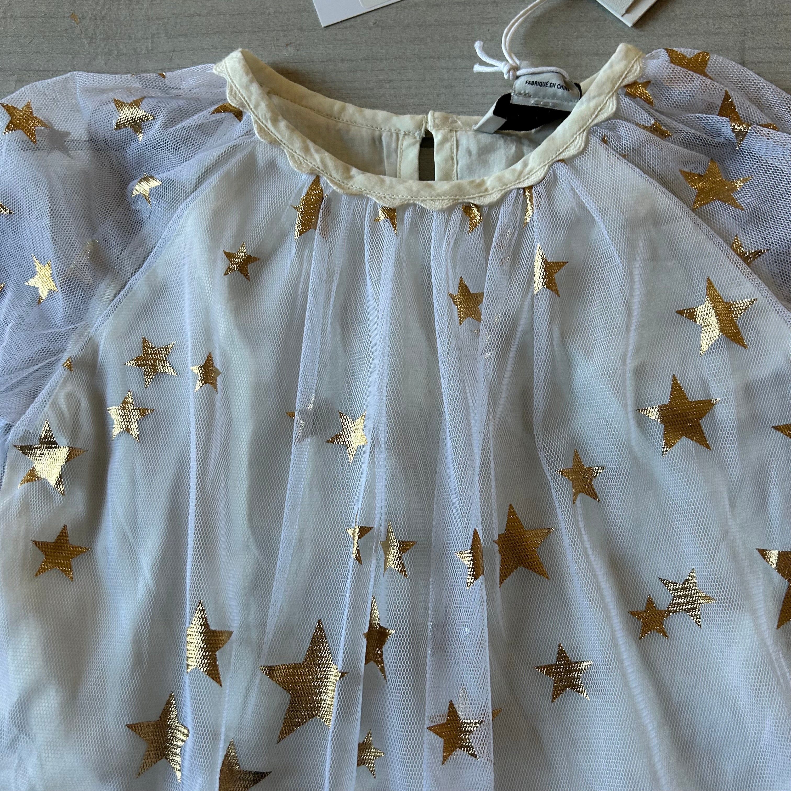 NWT Stella McCartney Gold Star Tulle Dress Sweet Pea & Teddy NWT Stella McCartney Gold Star Tulle Dress Sweet Pea & Teddy