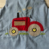 Royal Kidz Gingham Tractor Applique Short Romper