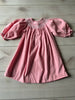 Mom & Me Pink Corduroy Smocked Dress