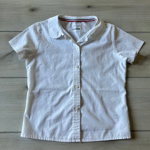 French Toast White Collared School Uniform Blouse Shirt