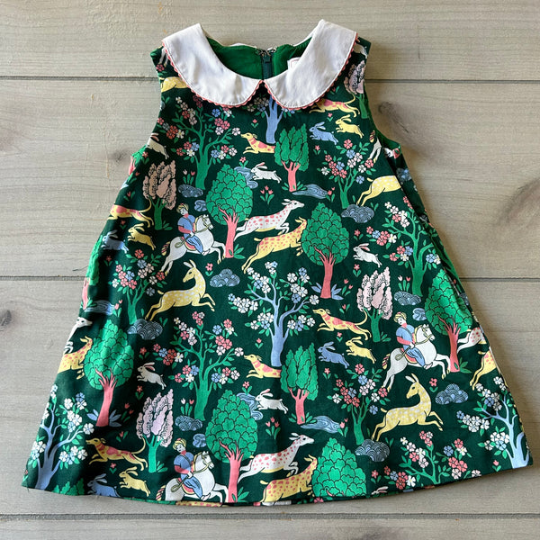 Classic Prep Fairytale Forest Collared Dress