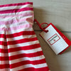 NWT Hunter Nylon Pink Striped Interior Adjustable Button Tab Skort