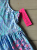 NWT Lilly Pulitzer Mini Lorina Blue Ibiza Now You Sea Me Tropical Cotton Sleeveless Dress