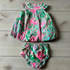 Lilly Pulitzer Tropical Floral Bubble Bottom Dress & Bloomer
