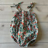 Busy Bee Smocked Floral Bubble Romper