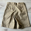 NWOT Land's End Pleated Front Interior Adjustable Button Tab Khaki Shorts