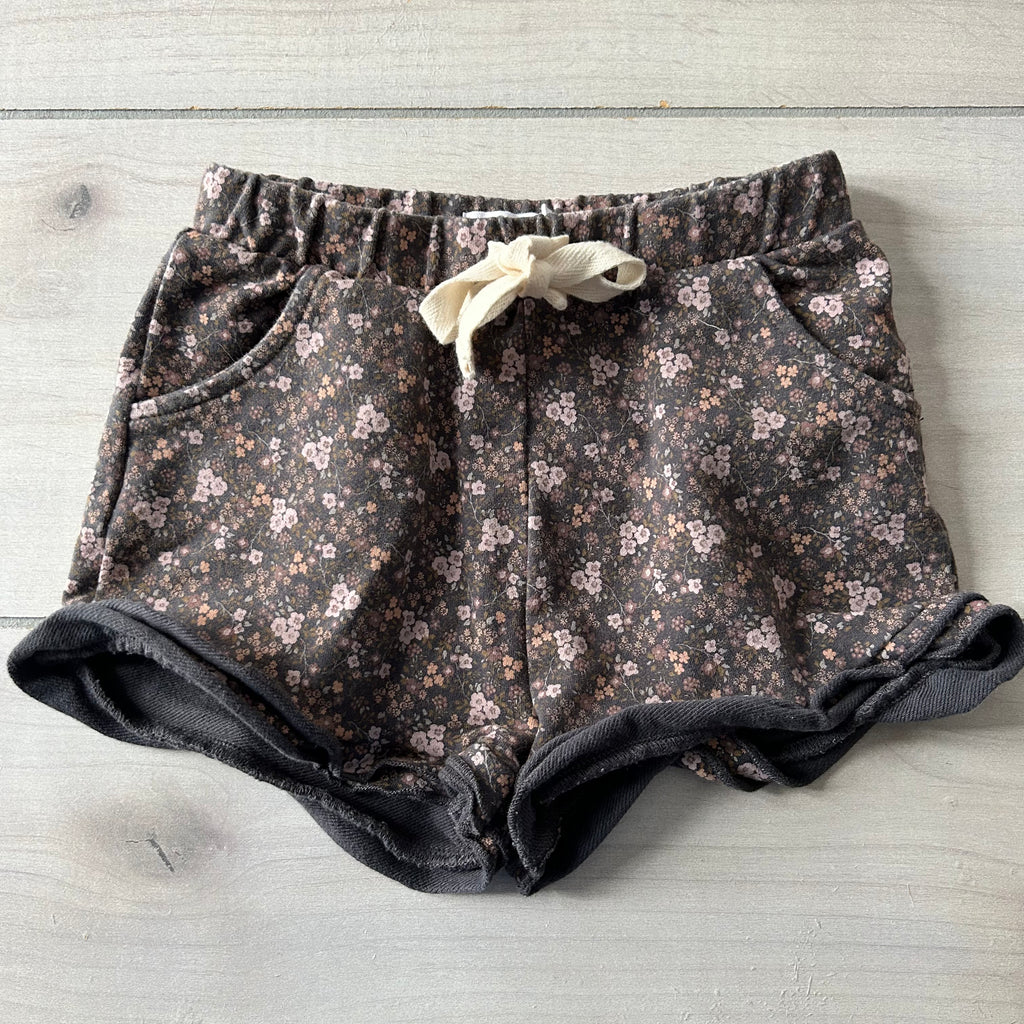 Jamie Kay Floral Drawstring Elastic Waist Organic Cotton Shorts