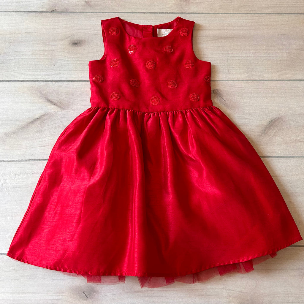 Gymboree Red Sequins Dot Dress