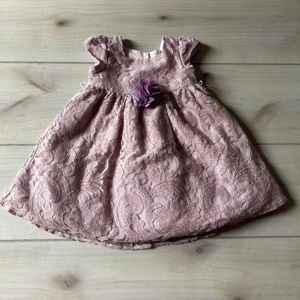 Laura Ashley Purple Lace Dress