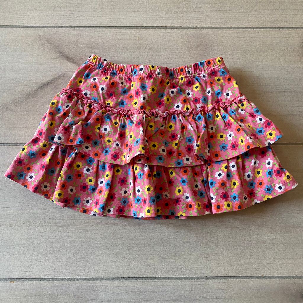 Hanna Andersson Floral Tiered Ruffle Skort