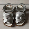 NWOT Saltwater Silver Buckle Sandals