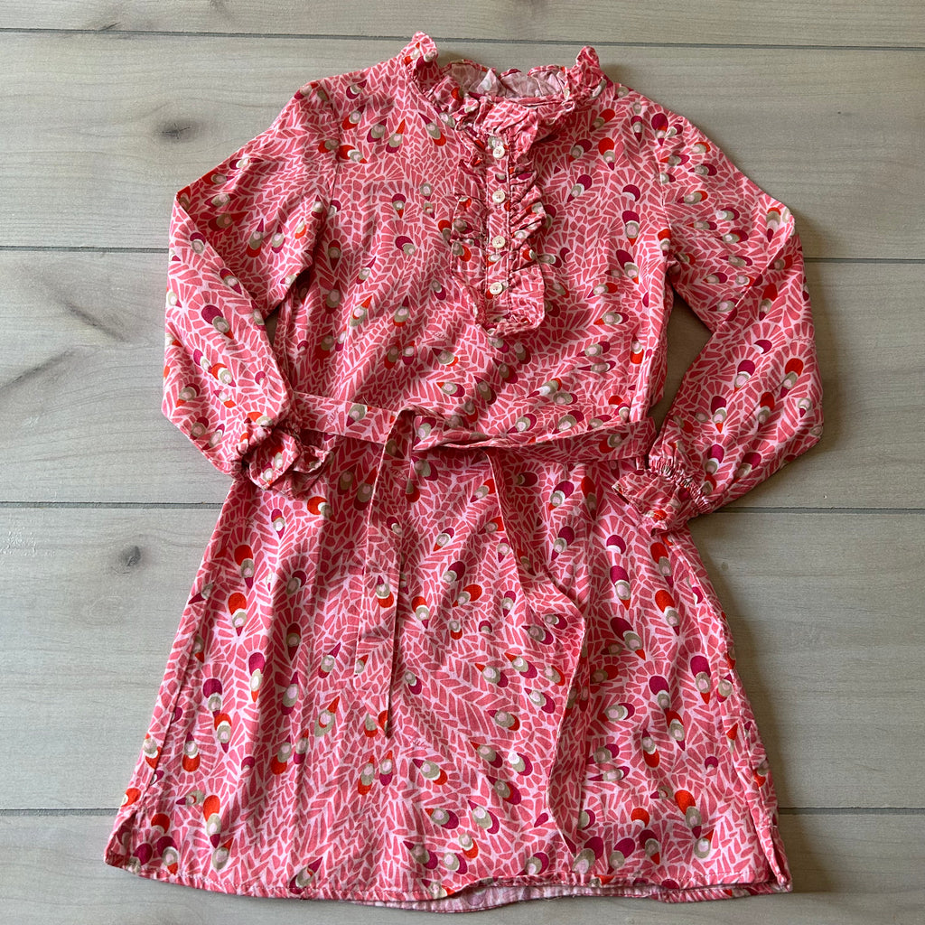 Lilly Pulitzer Pink Long Sleeve Cotton Belted Dress