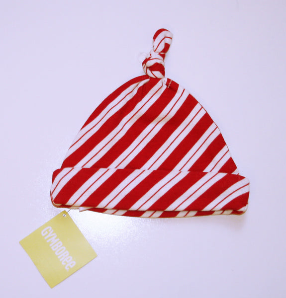 Gymboree Red & White Striped Holiday Hat NEW