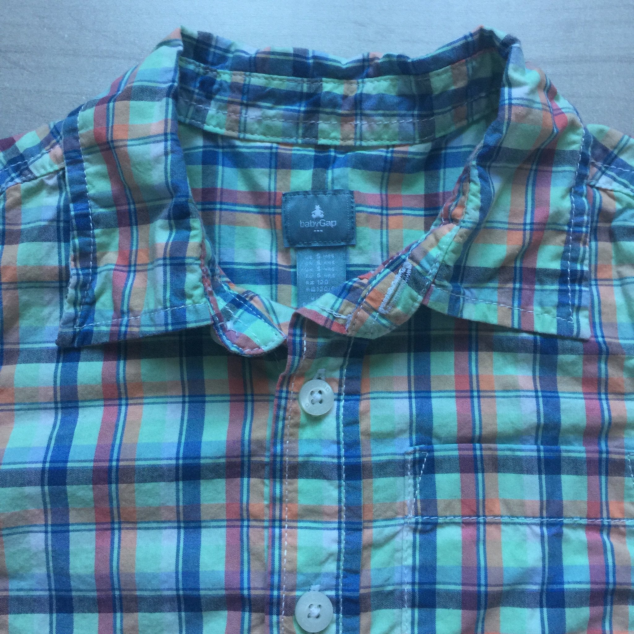 Baby Gap Green Plaid Short Sleeve Button Down Shirt Sweet Pea & Teddy Baby Gap Green Plaid Short Sleeve Button Down Shirt Sweet Pea & Teddy