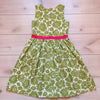 Mini Boden Green Floral Pocket Dress