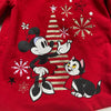 Disney Red Minnie Mouse Button Back Fur Bottom Dress