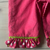Stellybelly Pink Corduroy Holiday Tree Smocked Romper