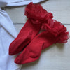 Petit Ami Holiday Smocked Dress Bonnet & Socks - Sweet Pea & Teddy