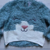 Fuzzy Blue Kitty Sweater - Sweet Pea & Teddy