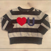 Baby Gap I Love You Striped Cotton Sweater