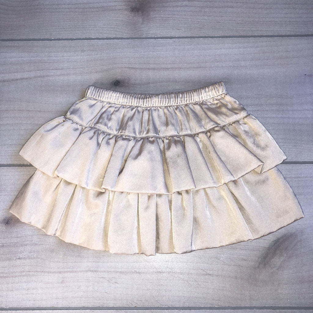 NEW Baby Gap Cream Polyester Ruffle Skirt & Attached Bloomer - Sweet Pea & Teddy